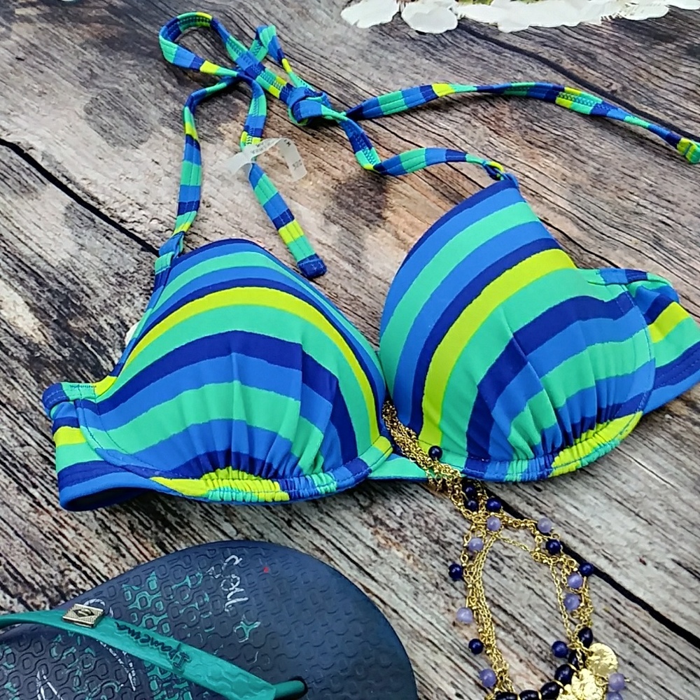 Aerie  Maddie Stripe Bikini Top Only - Picture 2 of 5