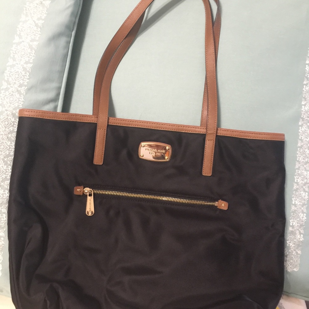 Michael Kors Large Black Nylon Tote