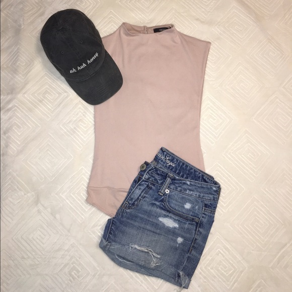 SOLD-Mauve bodysuit. Open on the sides. - Picture 2 of 2