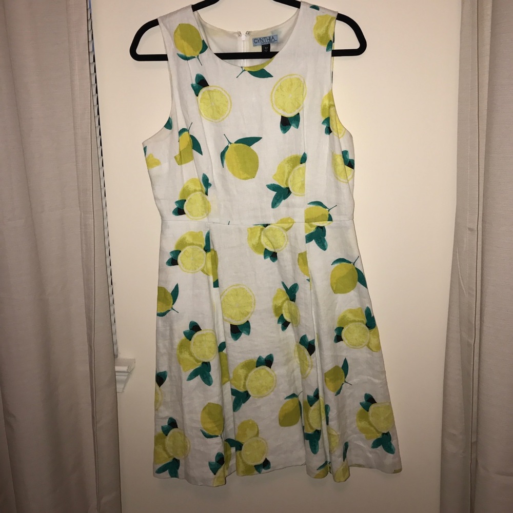 Cynthia Rowley lemon print sundress