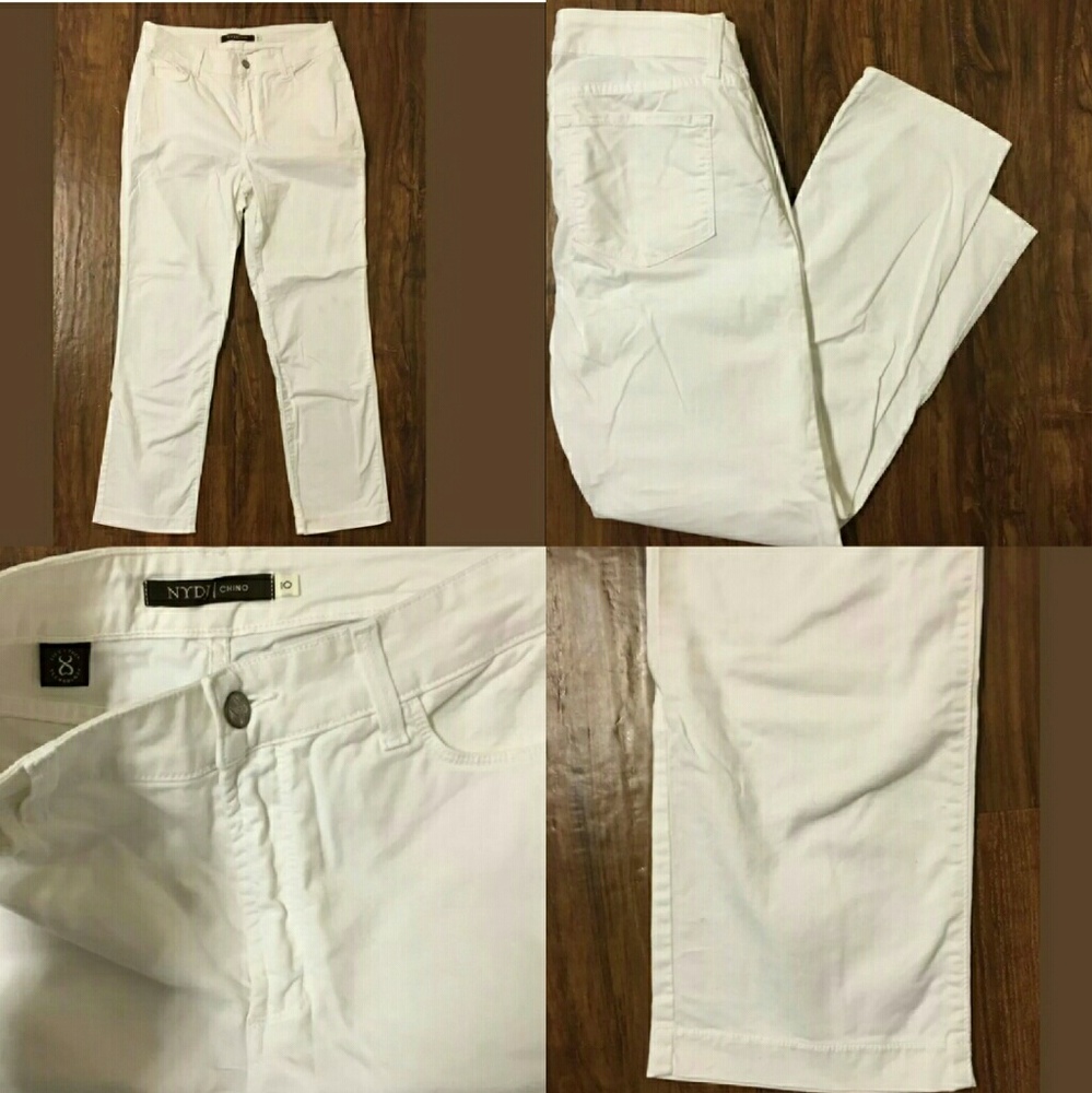 NWOT NYDJ white crop pants
