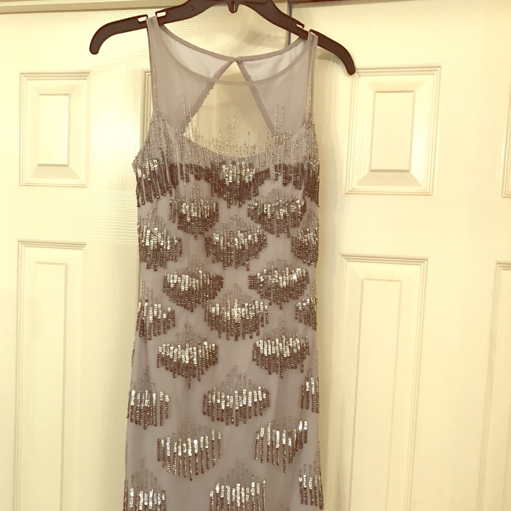 Silver Gianni Bini Cocktail Dress