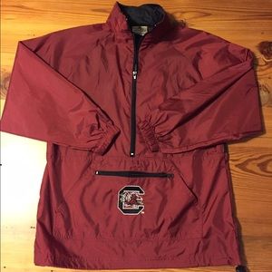 USC Gamecock 3/4 zip windbreaker pullover.