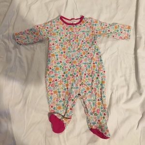 Zutano "tweet" pattern footie