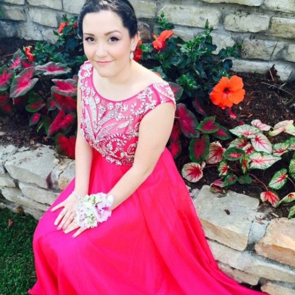 Pink Sparkly Prom Dress