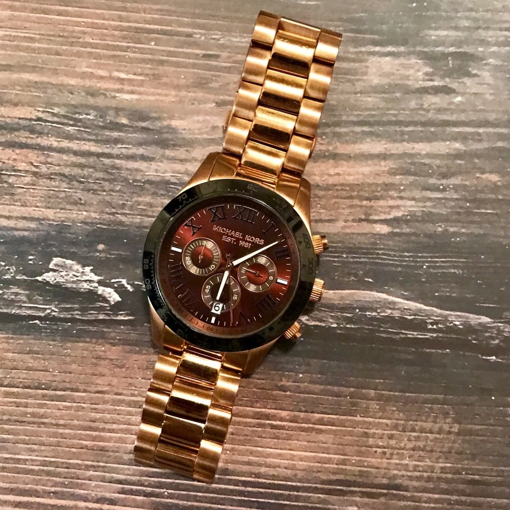 Michael Kors "Layton" Rose Gold Watch (#MK8247)