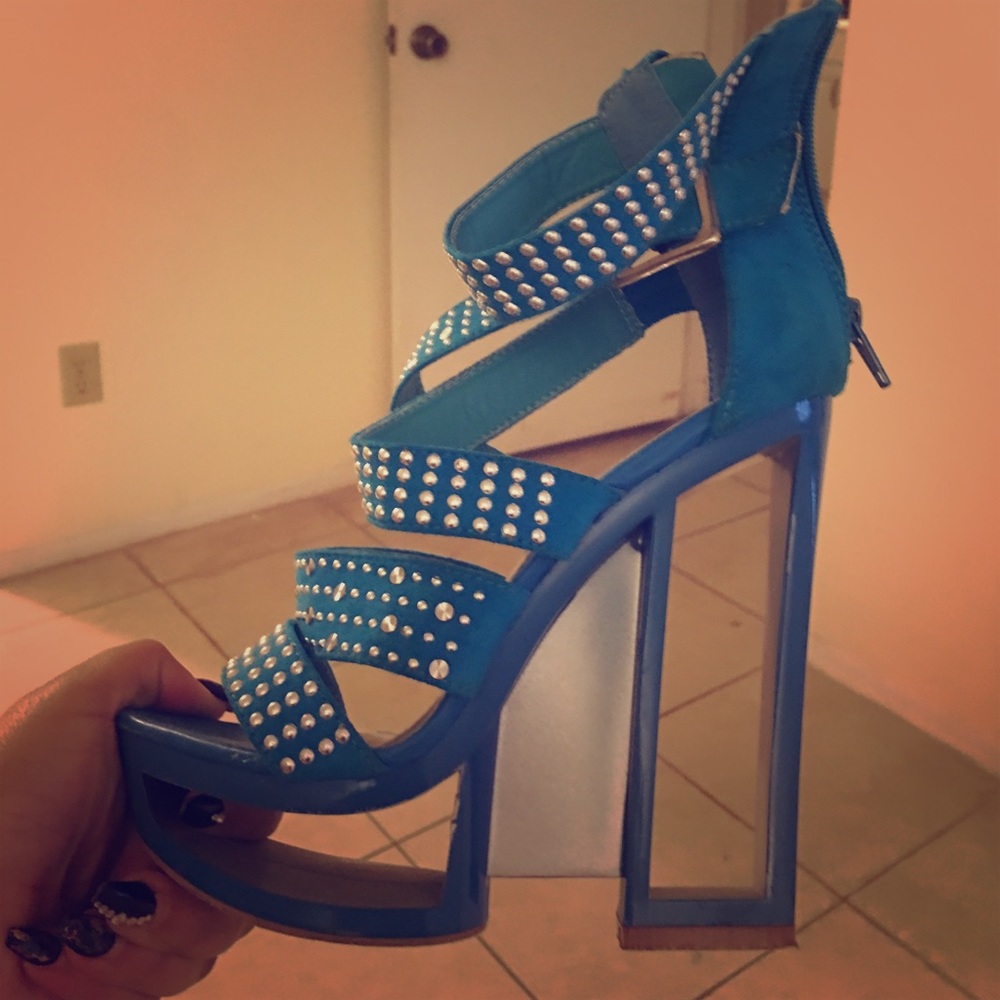 Blue heels