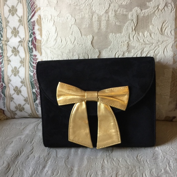 Final price 🎉Vintage Albert Nipon suede clutch - Picture 2 of 4