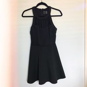 Windsor Black Dress w/ caged neck line