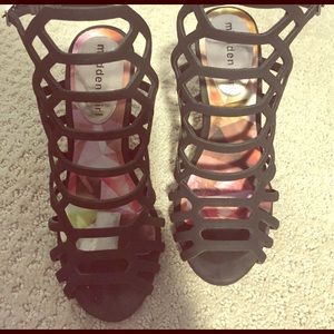 4in black gladiator heels