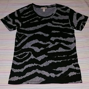 Burberry Brit Zebra Print T-Shirt