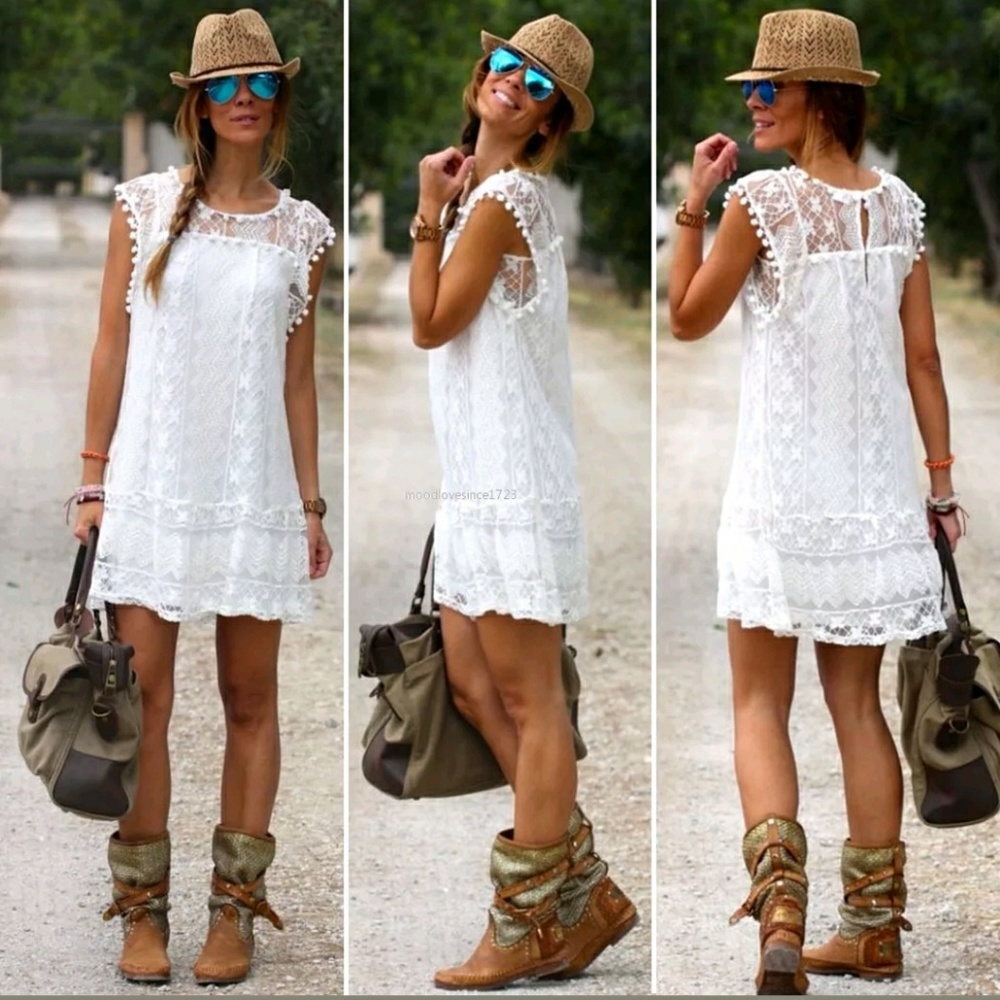 🎉HP🎉Black XL and 4XL LEFT LACE SUNDRESS - Picture 2 of 5