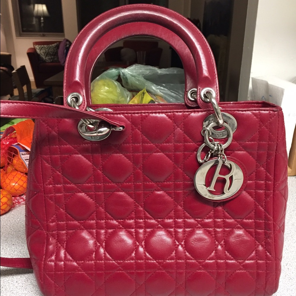 Christian Dior lady Dior red carnage