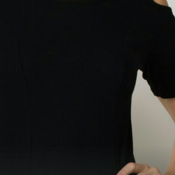 NWOT Flared Cold-Shoulder Dress - Picture 2 of 2