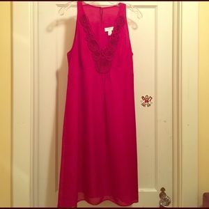 Ann Taylor Loft lined Crimson Red dress-Reduced!
