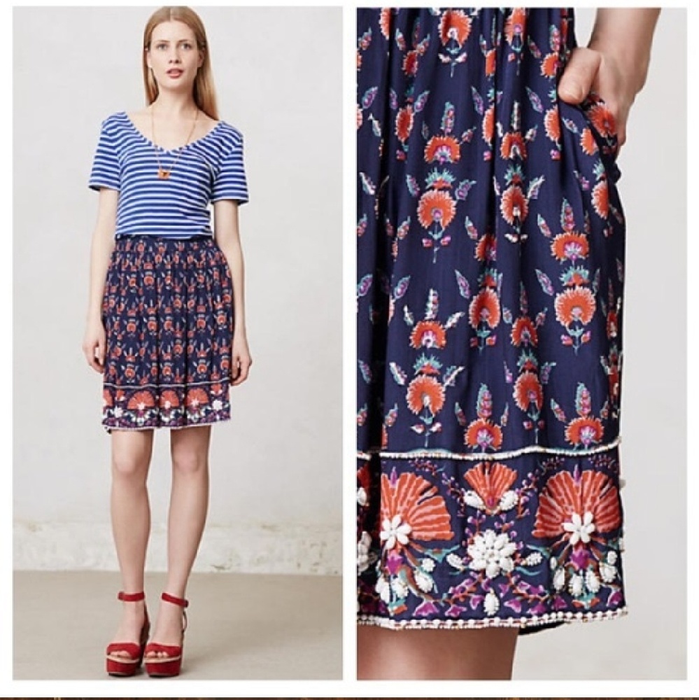 Floral Skirt with bead details