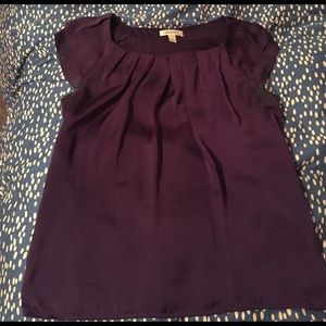 Elegant, silky, deep purple top.