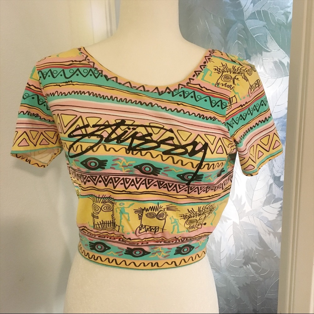 stussy crop top