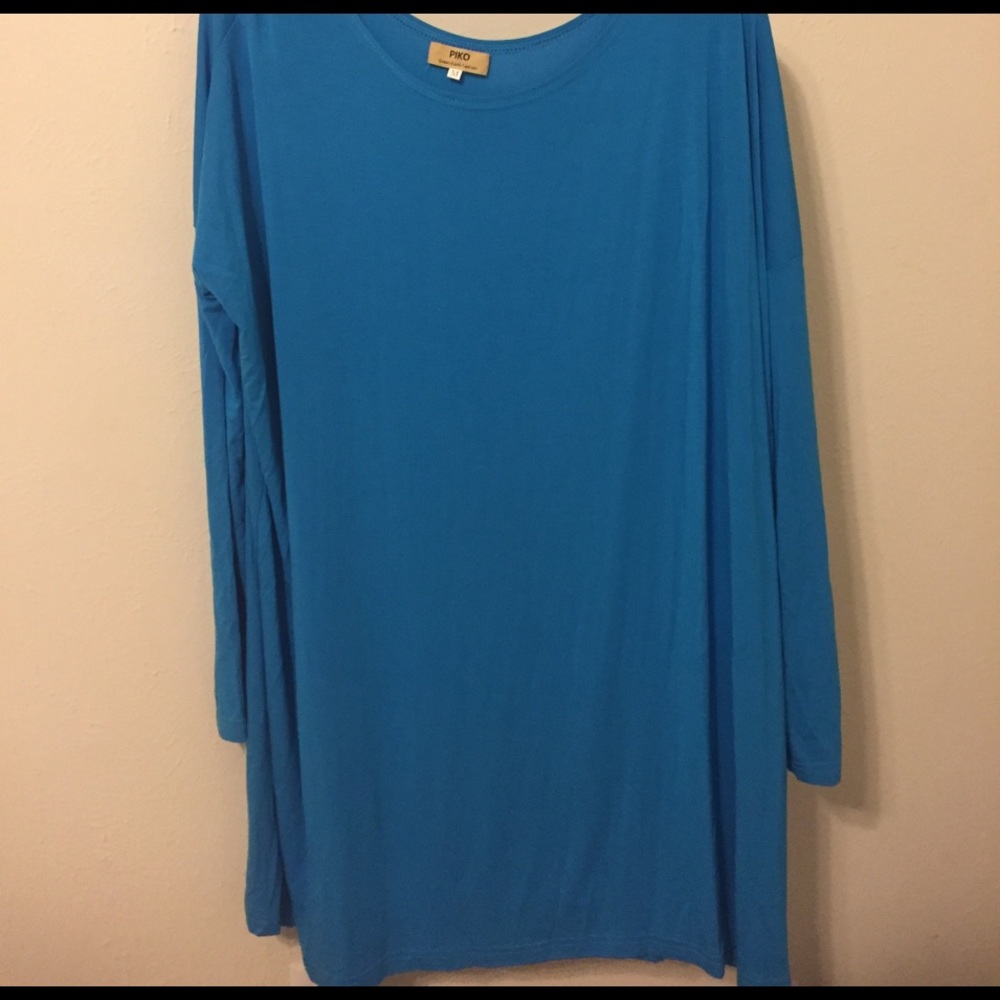 Blue Piko Dress medium