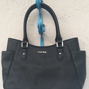 Calvin Klein Black Leather Handbag
