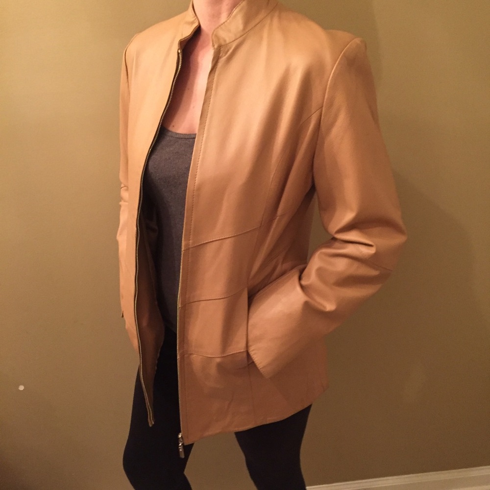 Chic leather jacket