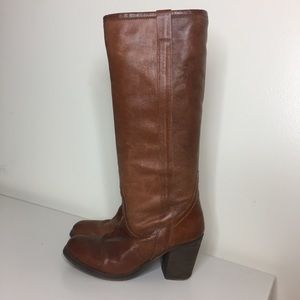 Knee High Leather Boots. Size 6.5