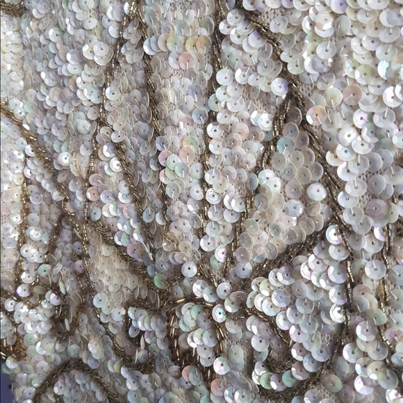 Authentic Gene Shelly sequin knit wool gown - Picture 3 of 5