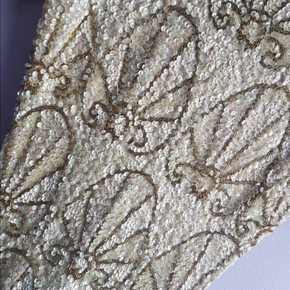 Authentic Gene Shelly sequin knit wool gown - Picture 5 of 5