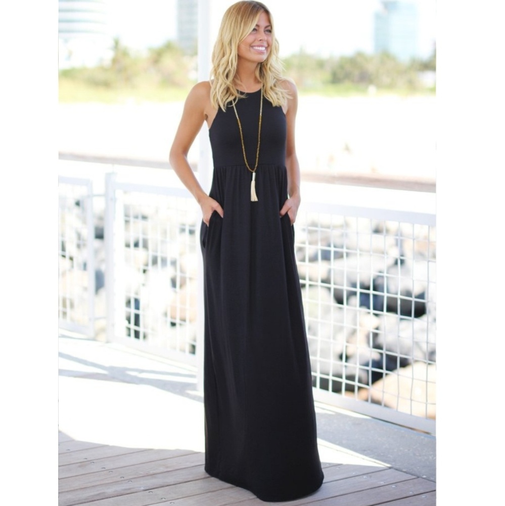 Black Maxi with Pockets
