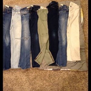 Must go Abercrombie Kids assorted jeans! 8 pair!
