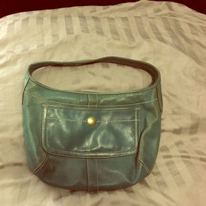 COACH Teal Leather Purse