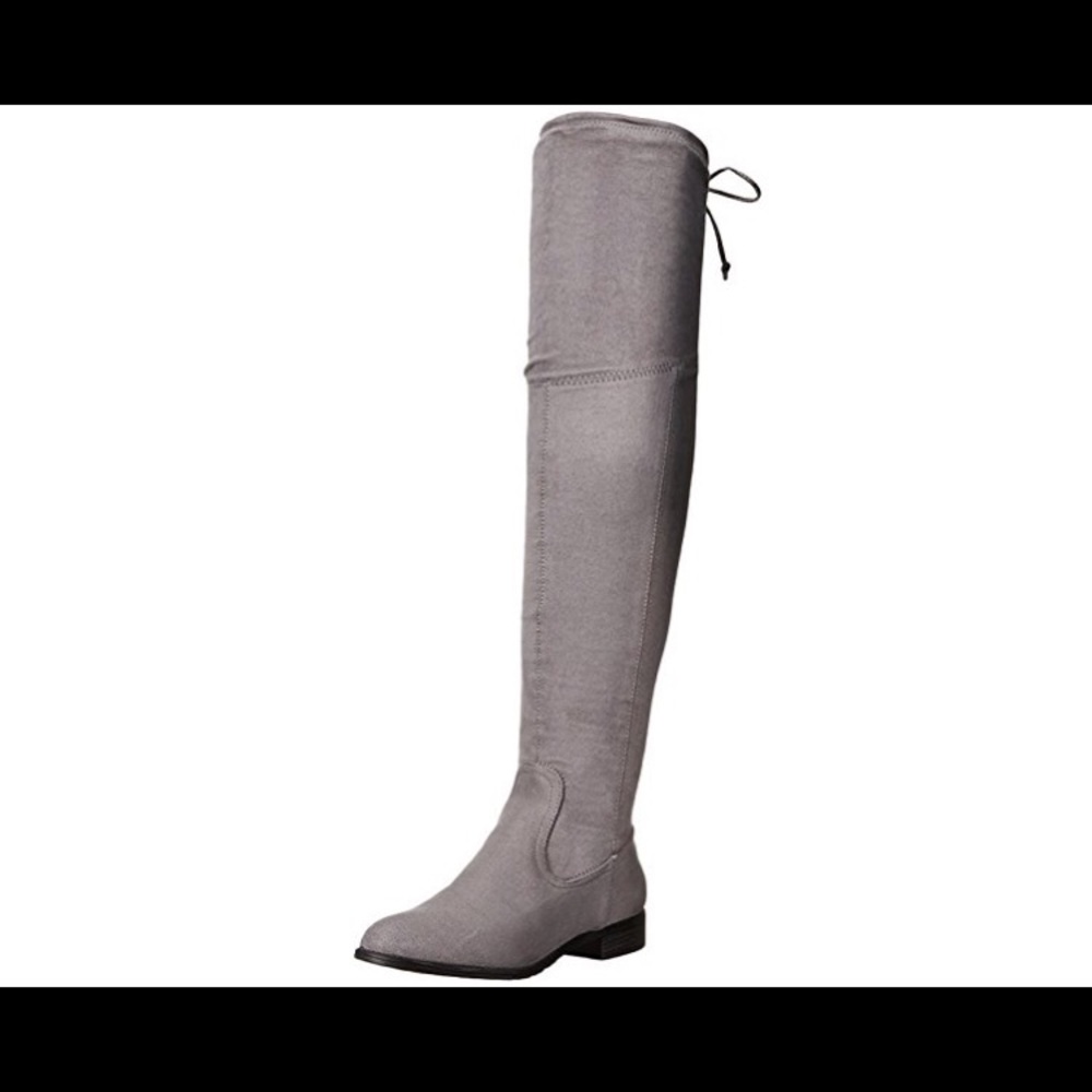 Guess over the knee gray Suede boots