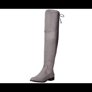 Guess over the knee gray Suede boots