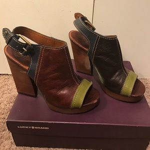 Lucky Brand Paola Platform Slingback Heels