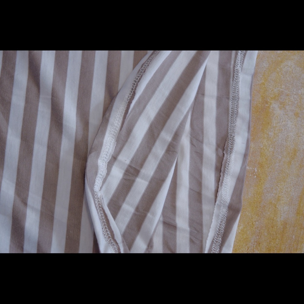 Taupe Striped Maxi Skirt - Chic Relax - Picture 5 of 7