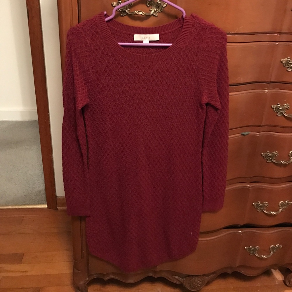 Long sleeve sweater dress