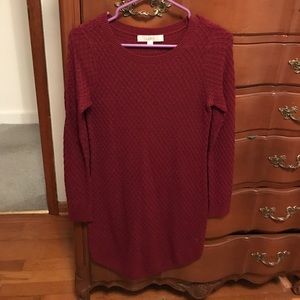 Long sleeve sweater dress