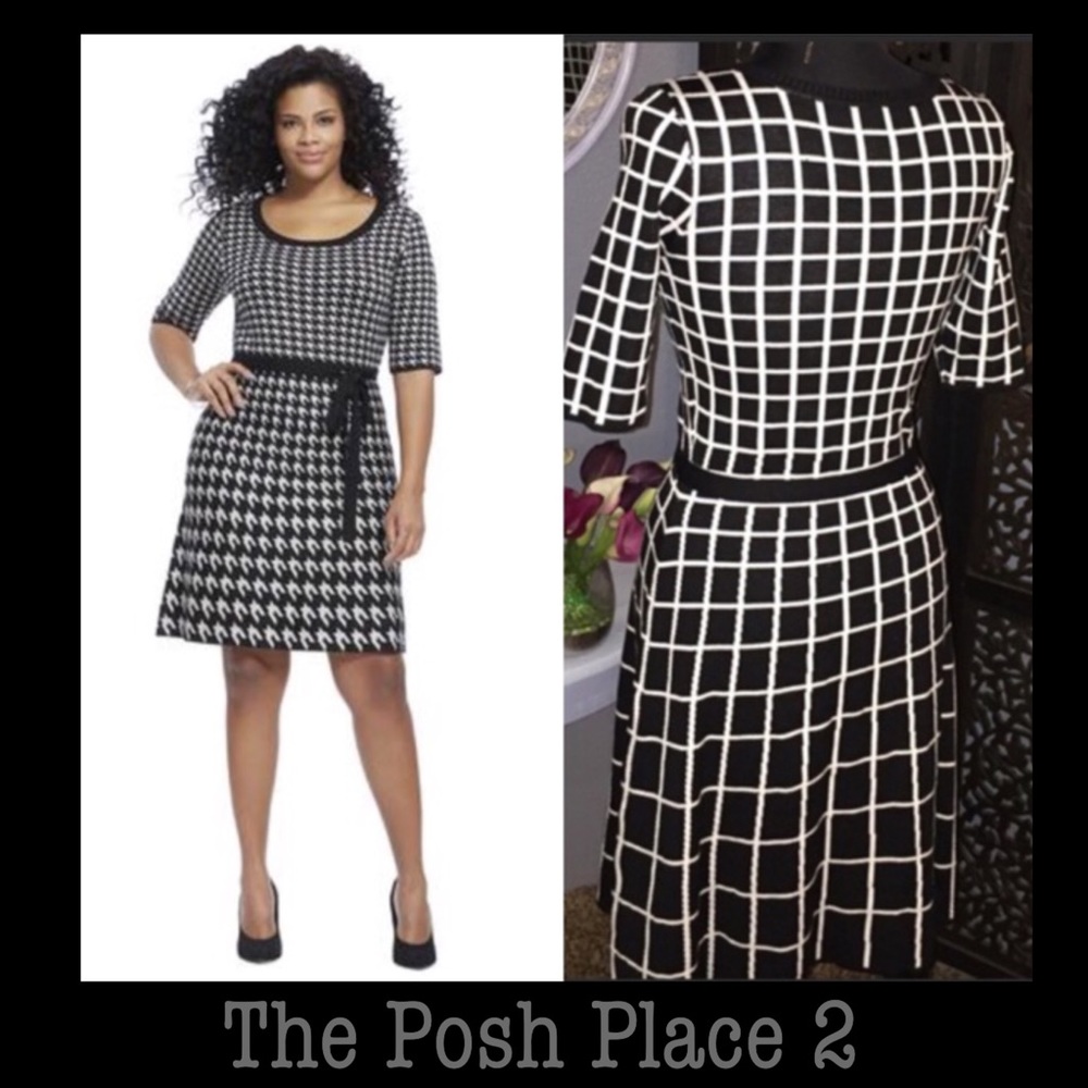 🕶 Adorable Knit Dress Scooped Neck Belted Waist
