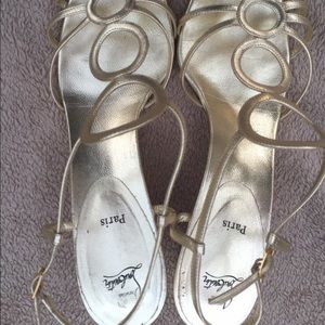 Christian Louboutin gold sandals Christian Louboutin gold sandals