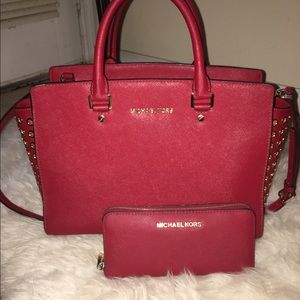 MICHAEL KORS SAFFIANO LEATHER