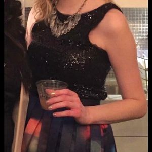 Sequined black Zara dress