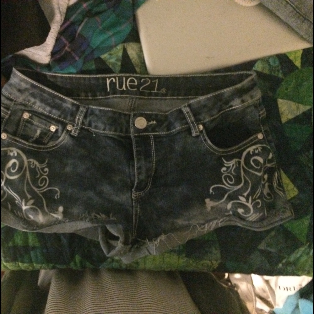 Denim shorts