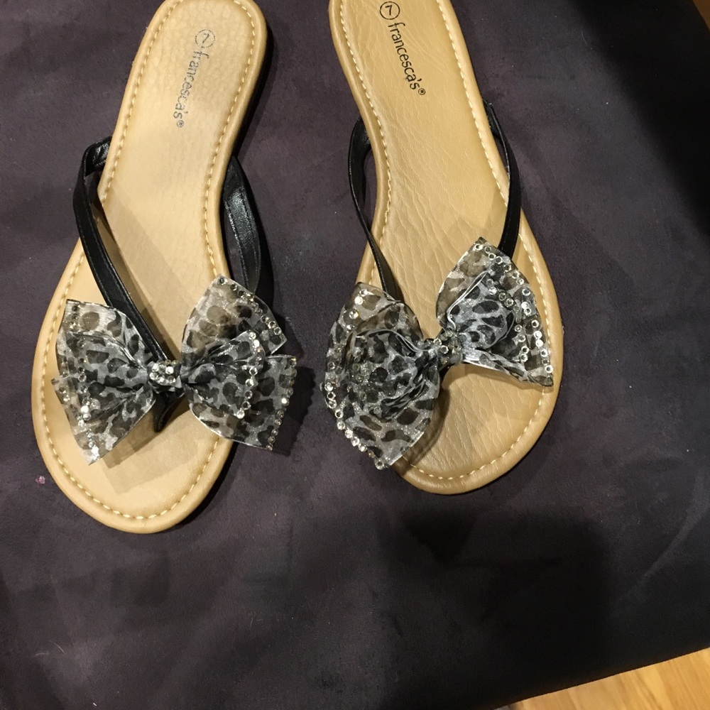 Fun leopard print sandals
