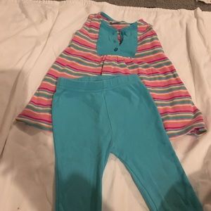 Zutano sleeveless dress / tunic, matching leggings