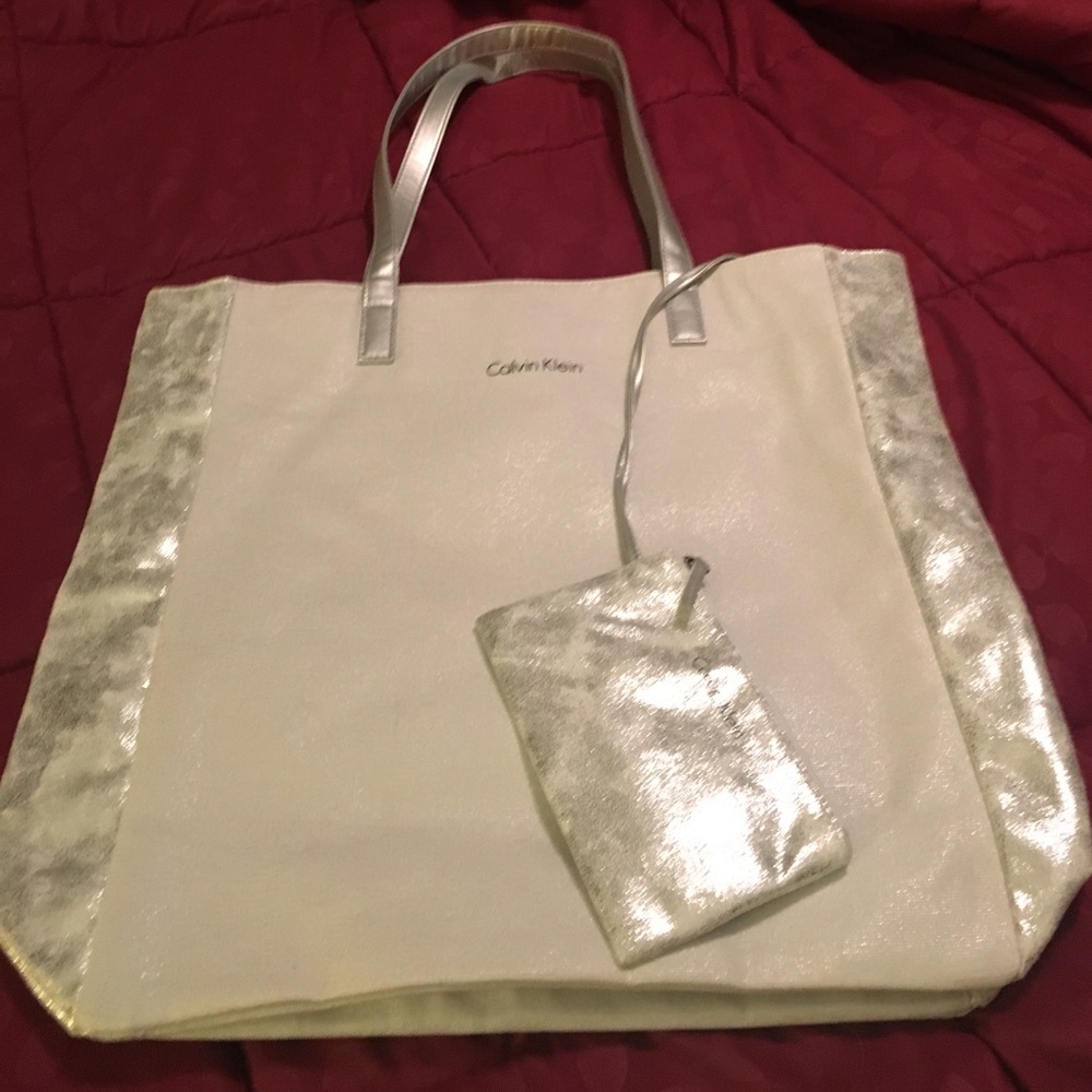Calvin Klein Tote bag with pouch attached