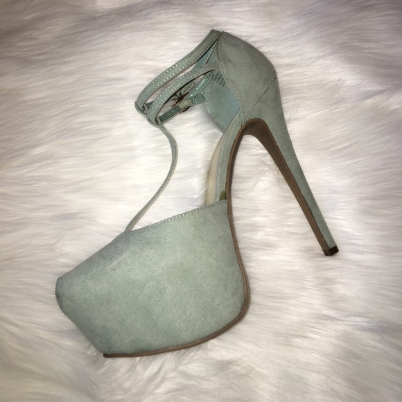 Mint "Lille" heels - Picture 1 of 3