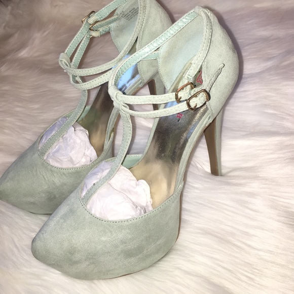 Mint "Lille" heels - Picture 3 of 3