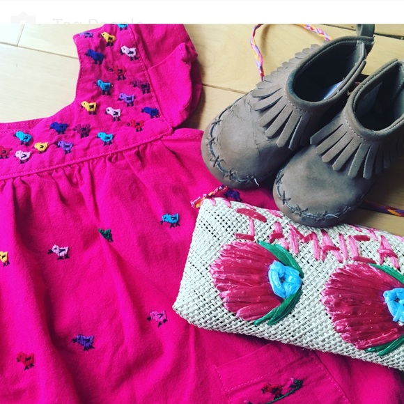 Handmade embroidered bird Dress - Picture 2 of 2