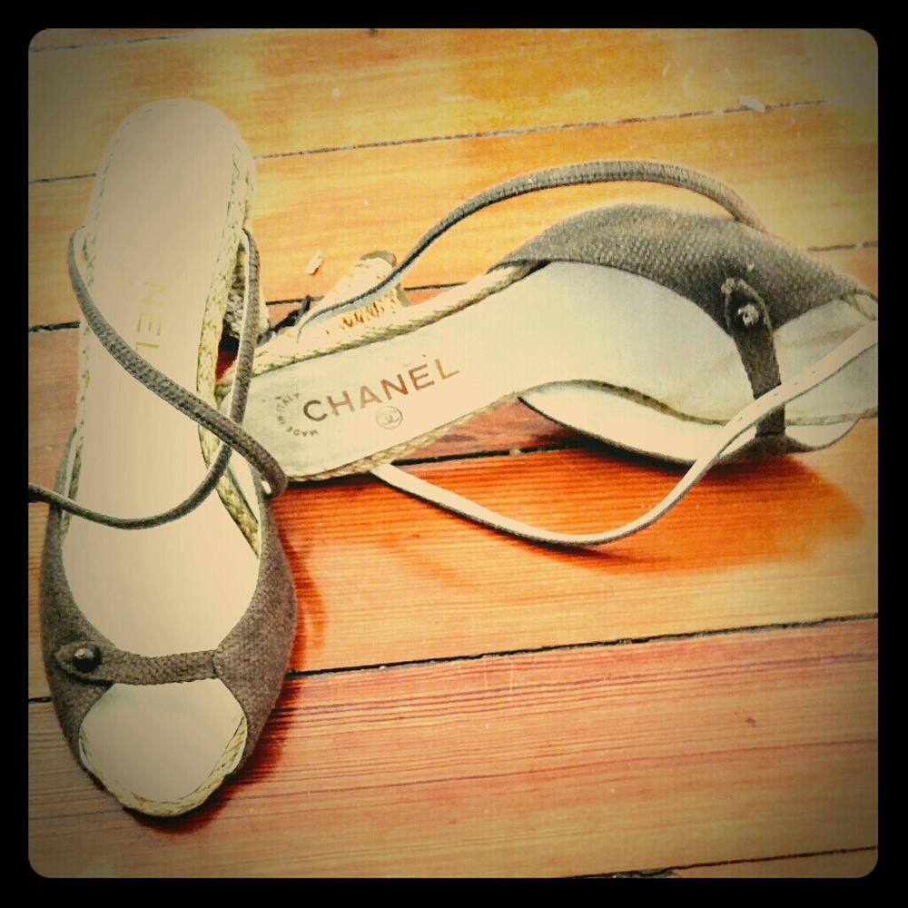 Channel heels with ankle straps