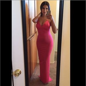 Body con maxi Pink dress